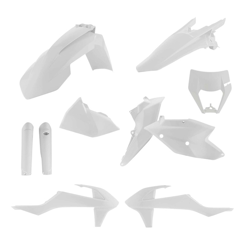 Kit Plastique Complet ACERBIS Type Origine Blanc - KTM EXC / EXCF 17-19