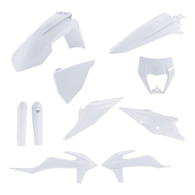 Kit Plastique Complet ACERBIS Type Origine Blanc - KTM EXC / EXCF 20-2