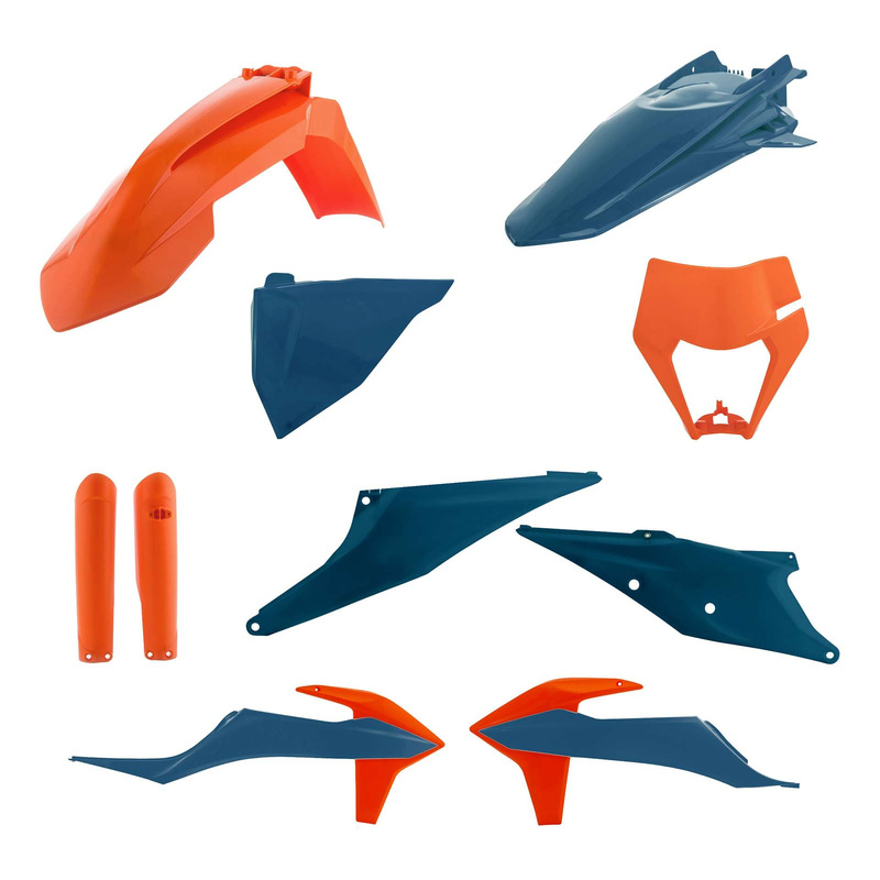 Kit Plastique Complet ACERBIS Type Origine Bleu / Orange - KTM EXC / EXCF 20-23