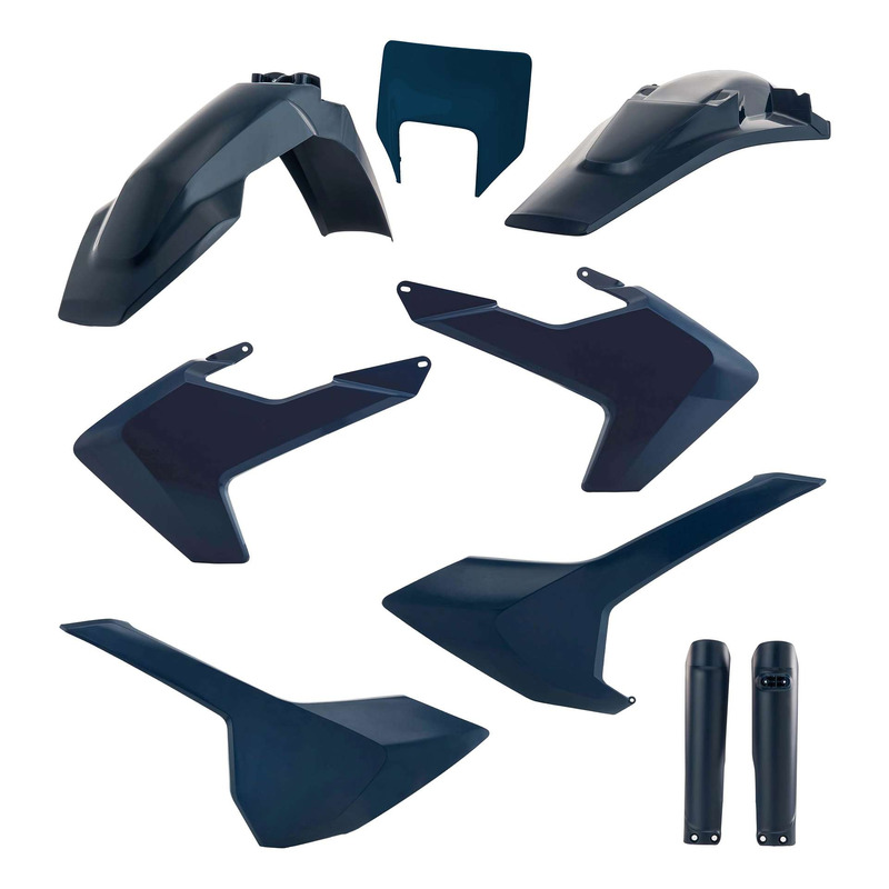 Kit Plastique Complet ACERBIS Type Origine Bleu Nuit - Husqvarna TE / FE 17-19
