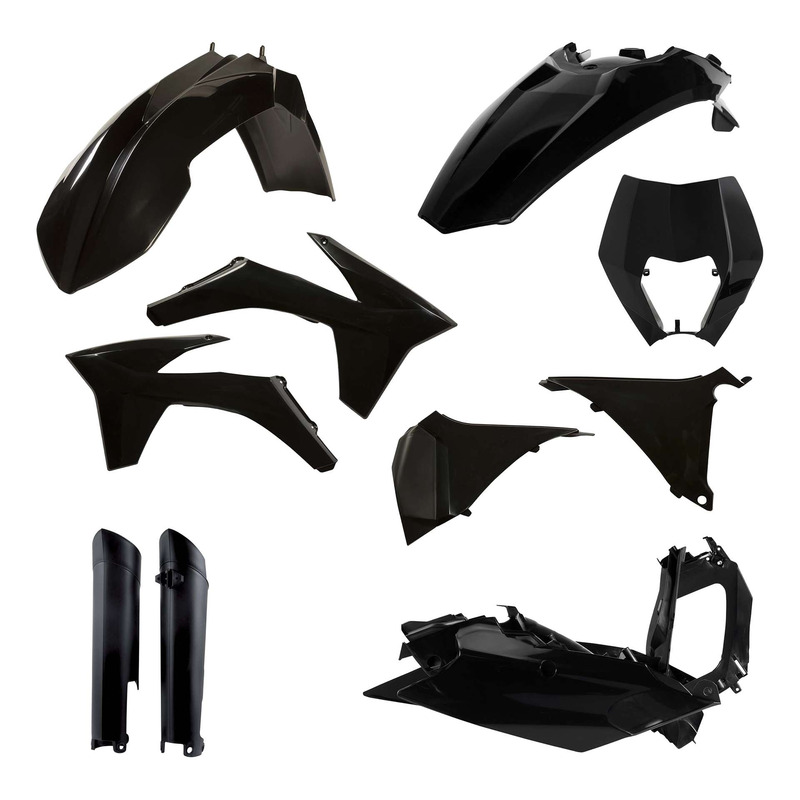 Kit Plastique Complet ACERBIS Type Origine Noir - KTM EXC / EXCF 12-13