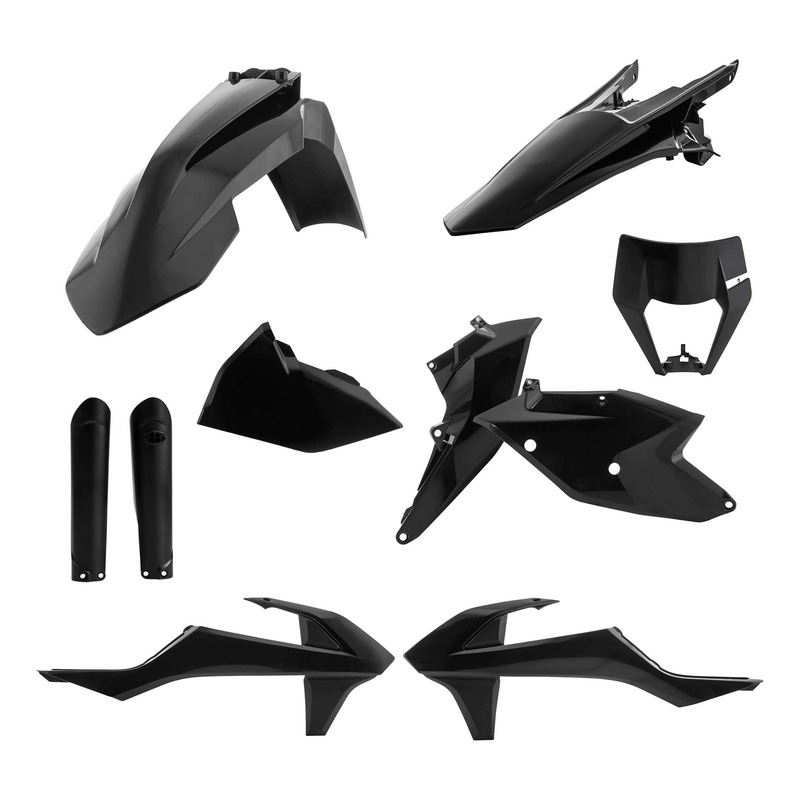 Kit Plastique Complet ACERBIS Type Origine Noir - KTM EXC / EXCF 17-19
