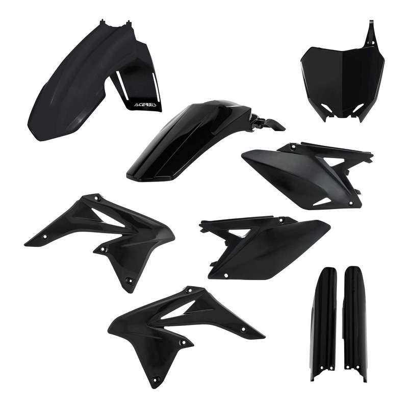 Kit Plastique Complet ACERBIS Type Origine Noir - Suzuki 250 RMZ 10-18
