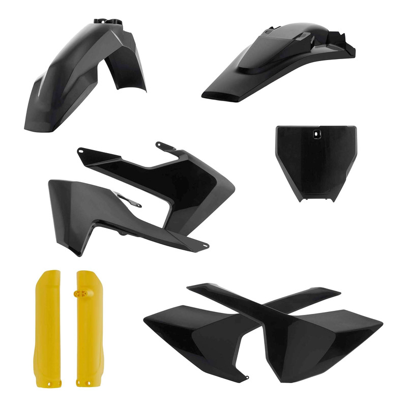 Kit Plastique Complet ACERBIS Type Origine Noir / Jaune - Husqvarna TC