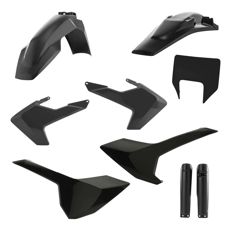 Kit Plastique Complet ACERBIS Type Origine Noir - Husqvarna TE / FE 17-19