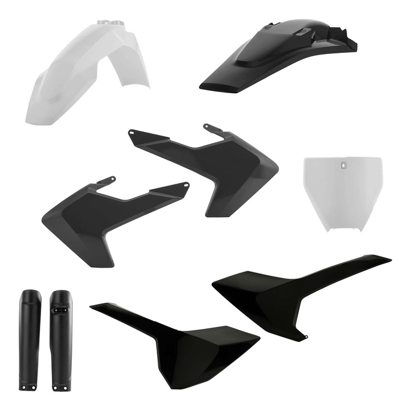Kit Plastique Complet ACERBIS Type Origine Noir / Blanc - Husqvarna TC