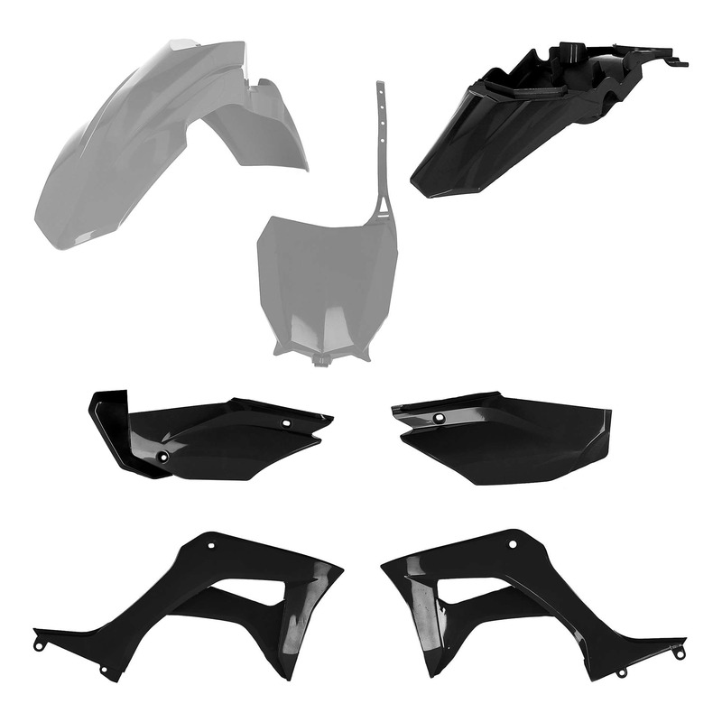 Kit Plastique Complet ACERBIS Type Origine Noir / Gris - Honda 110 CRF-F 19-24