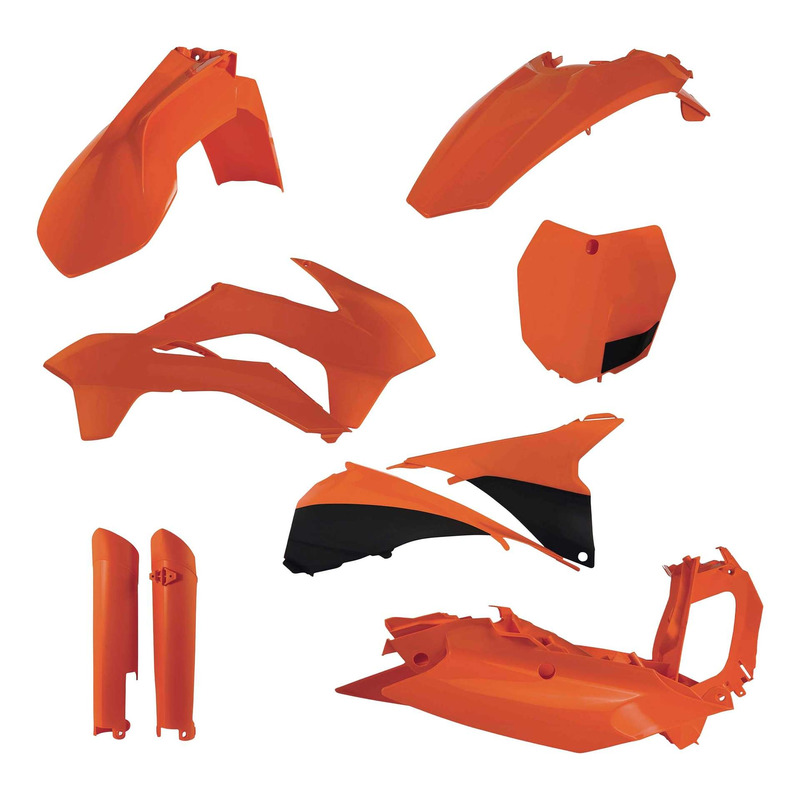 Kit Plastique Complet ACERBIS Type Origine Orange / Noir - KTM SX / SXF 13-14