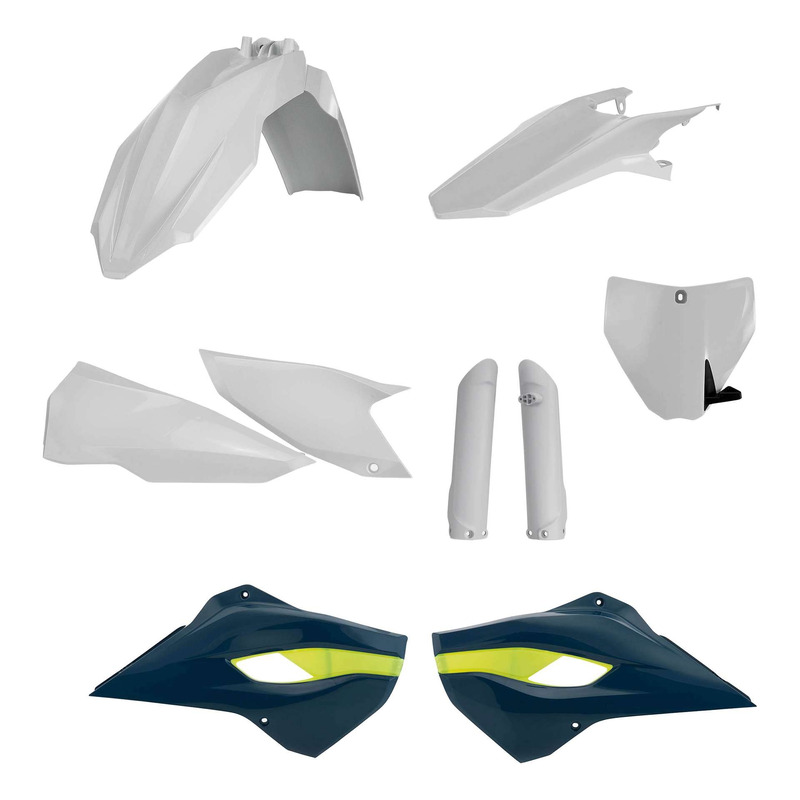 Kit Plastique Complet ACERBIS Type Origine RÃ©plica Blanc / Bleu / Jau