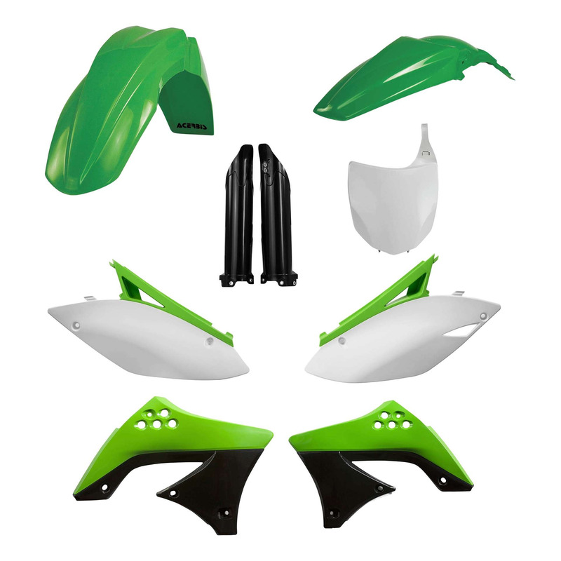 Kit Plastique Complet ACERBIS Type Origine RÃ©plica 2009 Vert//No