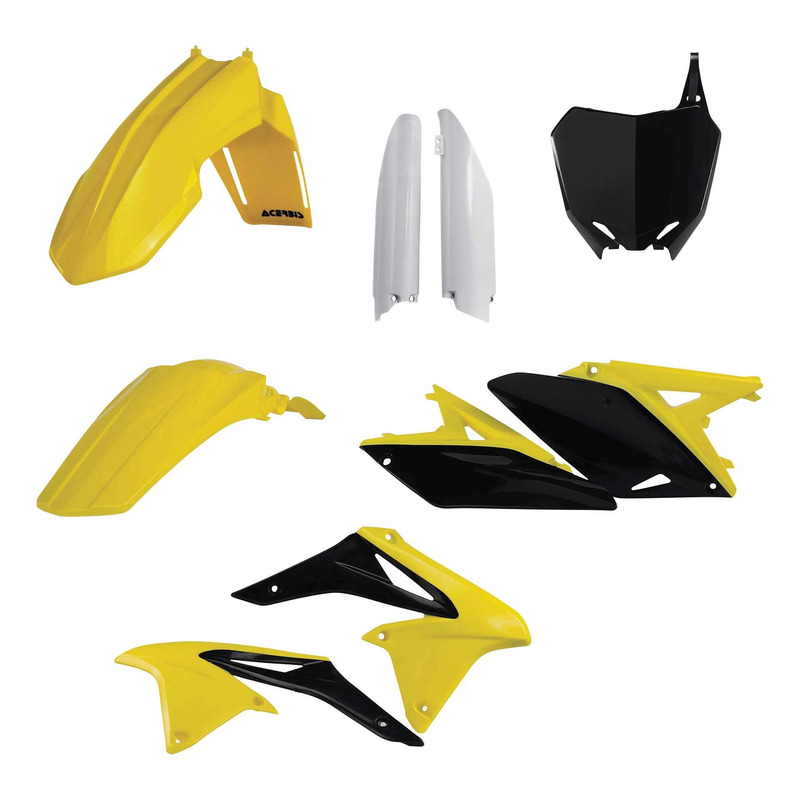 Kit Plastique Complet ACERBIS Type Origine RÃ©plica 2011 â   Noir/Jaun
