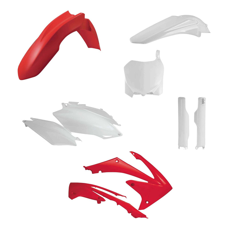 Kit Plastique Complet ACERBIS Type Origine RÃ©plica 2011 Blanc / Rouge