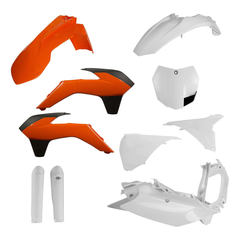 Kit Plastique Complet ACERBIS Type Origine Réplica 2016 Blanc/Orange/Noir - KTM 250 à 505 SXF 2015