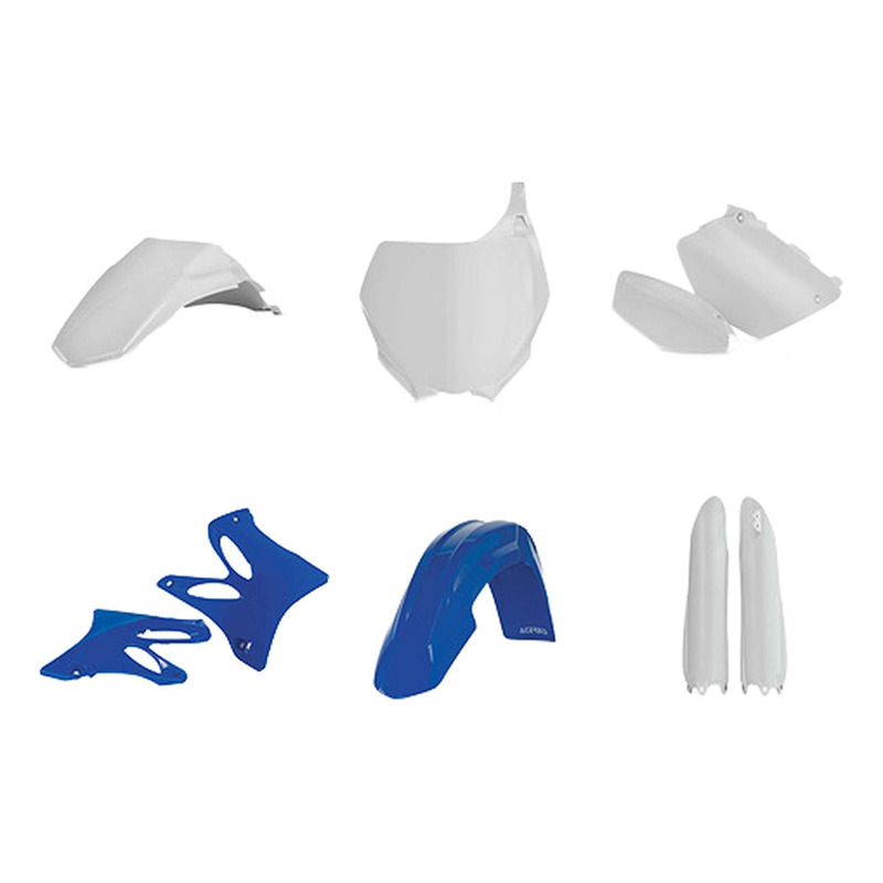 Kit Plastique Complet ACERBIS Type Origine Réplica 2013 Blanc / Bleu - Yamaha 125 / 250 YZ 06-14