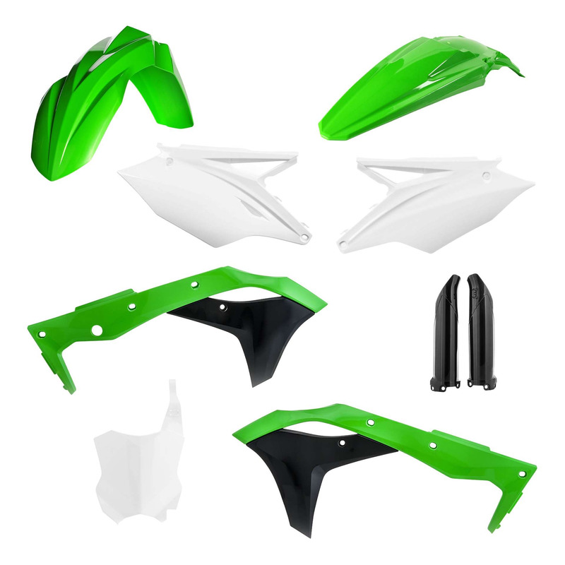 Kit Plastique Complet ACERBIS Type Origine Réplica Vert / Blanc / Noir - Kawasaki 250 KXF 2017