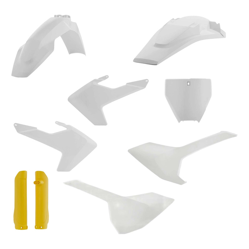 Kit Plastique Complet ACERBIS Type Origine Réplica 2018 Blanc / Jaune