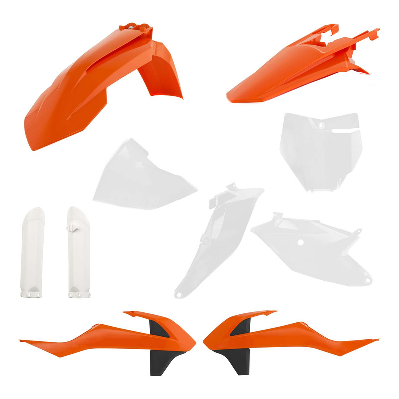 Kit Plastique Complet ACERBIS Type Origine RÃ©plica Blanc / Orange / N