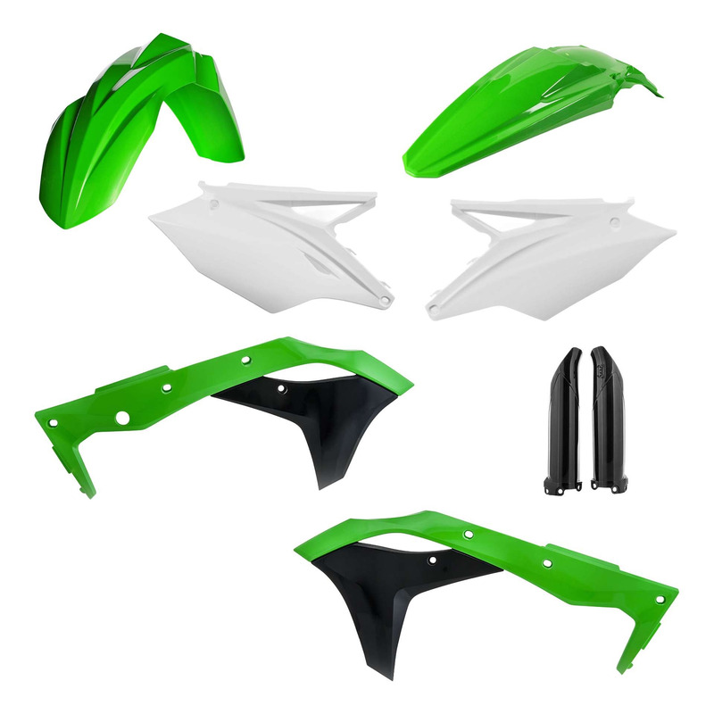 Kit Plastique Complet ACERBIS Type Origine Réplica Vert / Blanc / Noir - Kawasaki 250 KXF 18-20