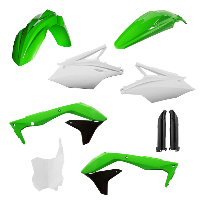 Kit Plastique Complet ACERBIS Type Origine Réplica Vert / Blanc / Noir - Kawasaki 450 KXF 2018