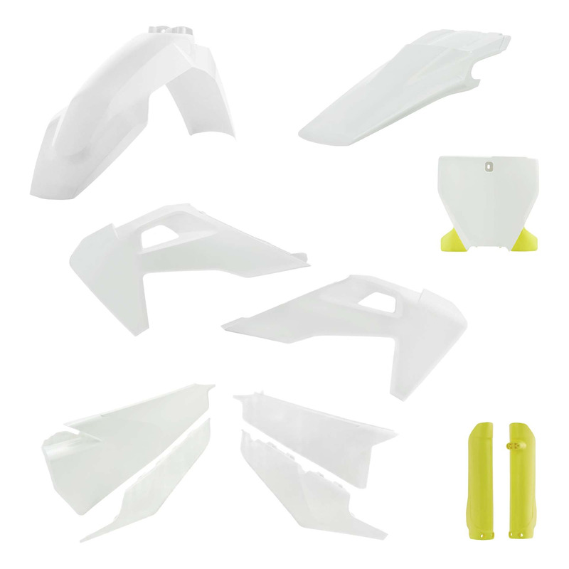 Kit Plastique Complet ACERBIS Type Origine Réplica Blanc / Jaune - Husqvarna TC / FC 19-22