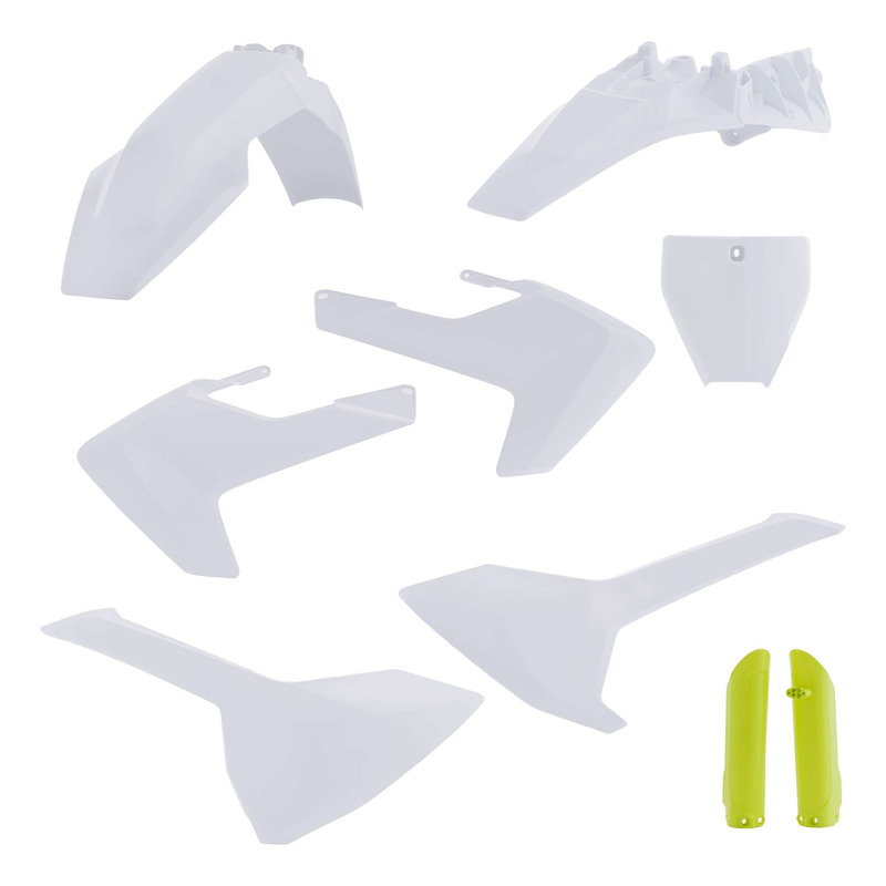 Kit Plastique Complet ACERBIS Type Origine Réplica 2020 Blanc / Jaune