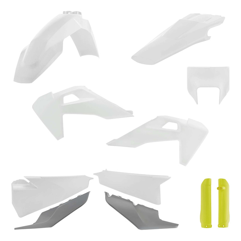 Kit Plastique Complet ACERBIS Type Origine Réplica Blanc / Gris / Jau
