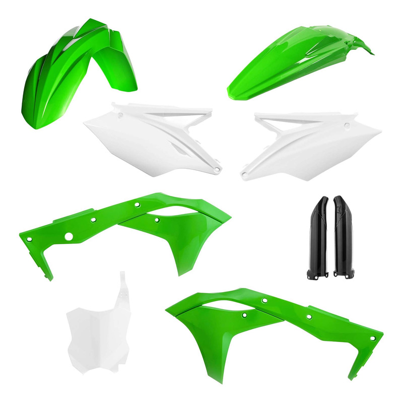 Kit Plastique Complet ACERBIS Type Origine Réplica Vert / Blanc / Noir - Kawasaki 250 KXF 18-20