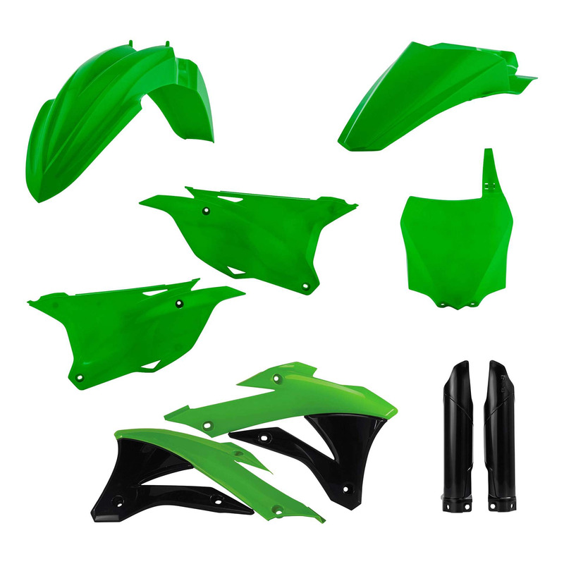 Kit Plastique Complet ACERBIS Type Origine Réplica 2020 Vert / Noir - Kawasaki 85 KX 14-21