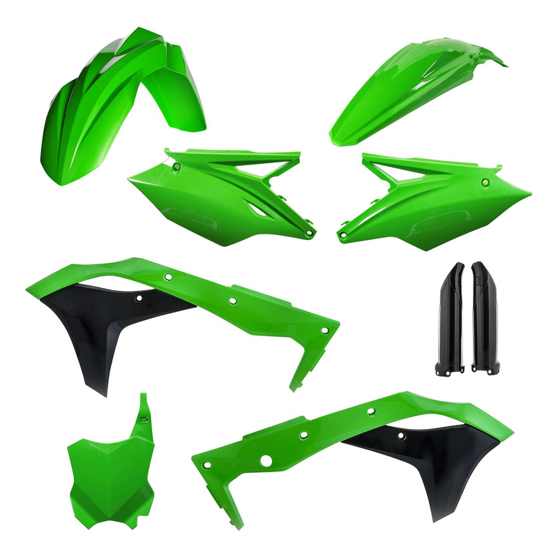 Kit Plastique Complet ACERBIS Type Origine Réplica 2020 Vert / Noir - Kawasaki 250 KXF 18-20