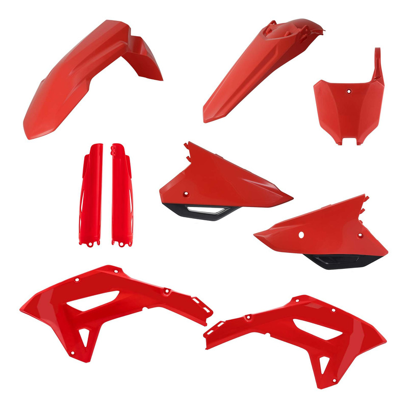 Kit Plastique Complet ACERBIS Type Origine Réplica Rouge / Noir - Hon