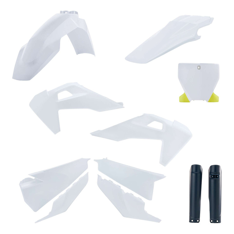 Kit Plastique Complet ACERBIS Type Origine Réplica 2022 Blanc / Bleu Nuit - Husqvarna TC / FC 19-22