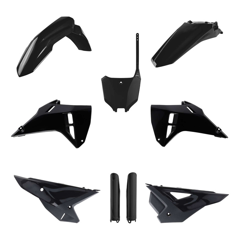 Kit Plastique Complet POLISPORT MX Type Origine Noir pour Honda 250 / 450 CRF-R 2025