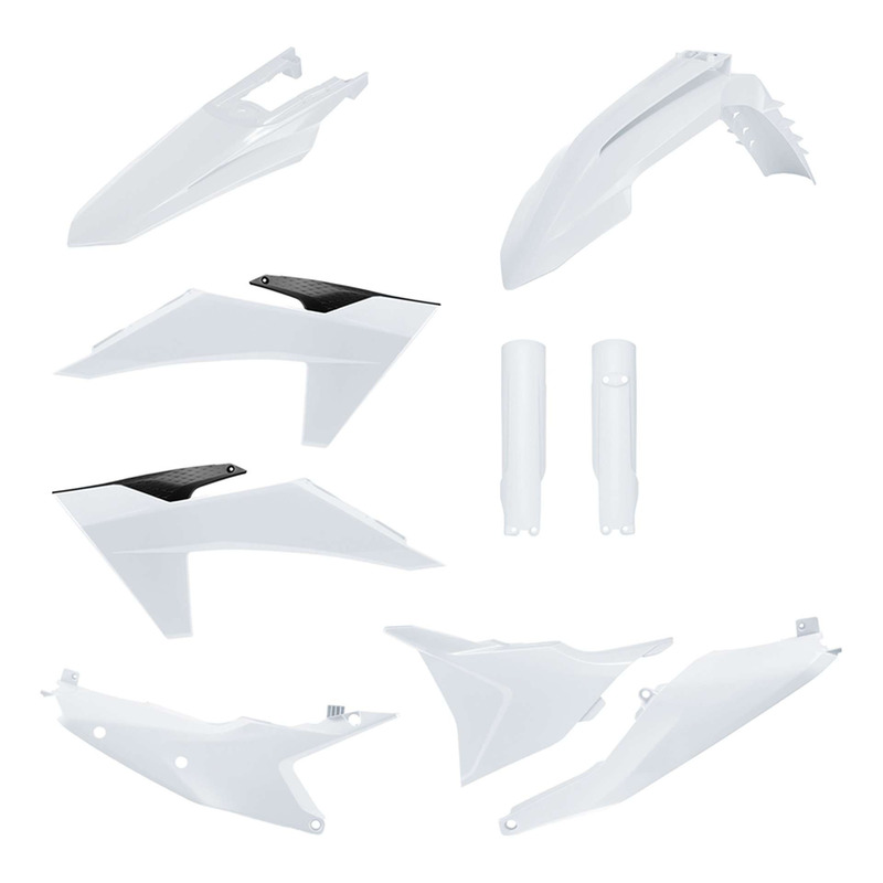 Kit Plastique Complet POLISPORT MX Type Origine Blanc pour KTM EXC / EXCF 24-25