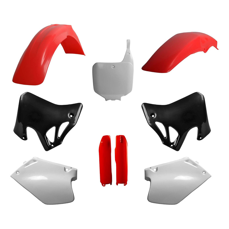 Kit Plastique Complet POLISPORT MX Type Origine Rouge / Blanc / Noir pour Honda 125 CR-R 95-97