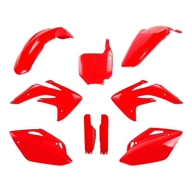 Kit Plastique Complet POLISPORT MX Type Origine Rouge pour Honda 150 C