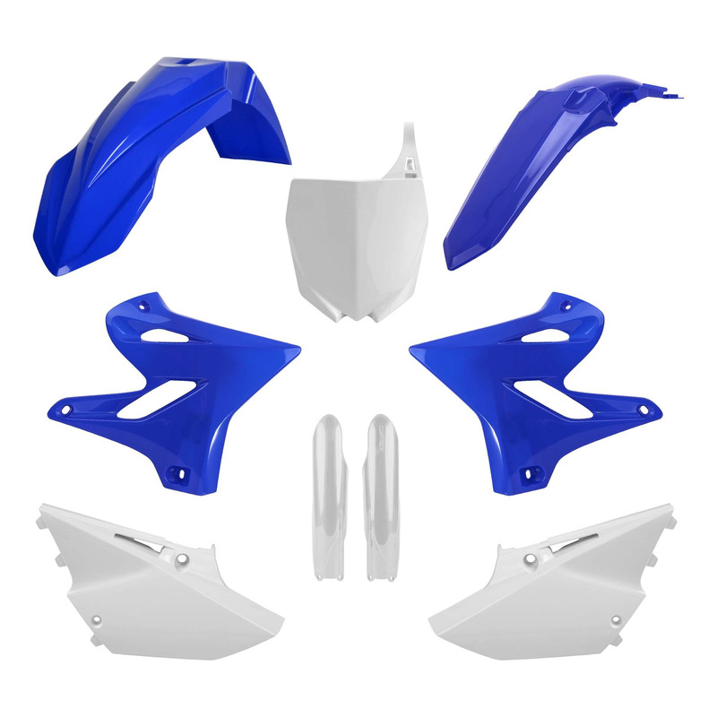 Kit Plastique Complet POLISPORT Type Origine Bleu / Blanc – Yamaha 125 / 250 YZ 15-21