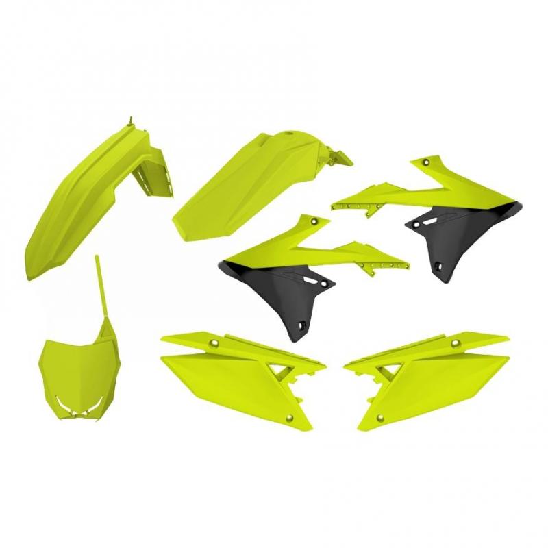 Kit plastique complet Polisport Suzuki 250 RM-Z 2020 jaune fluo