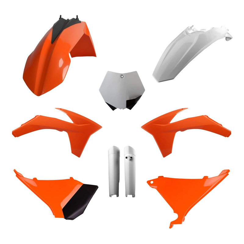 Kit plastique complet Polisport type origine couleur oem KTM SX 125 20