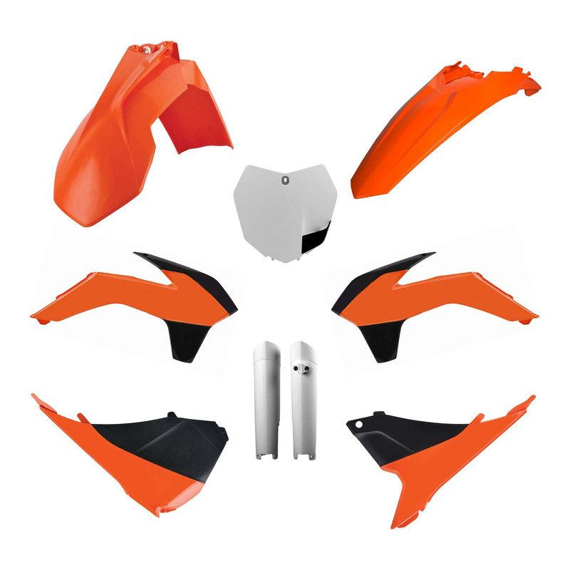 Kit plastique complet Polisport type origine couleur oem 13-14 KTM SX