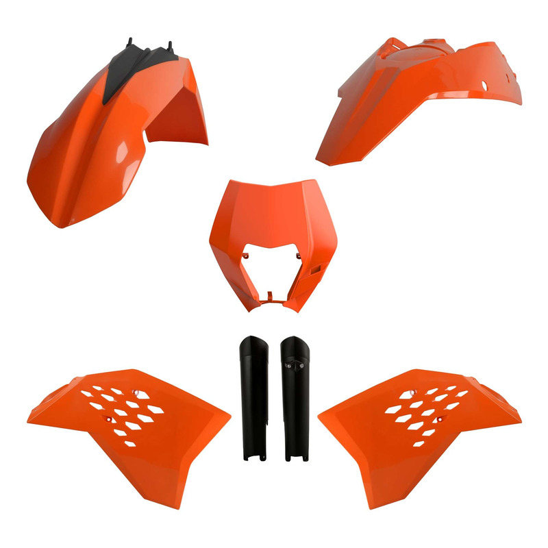 Kit plastique complet Polisport type origine couleur oem 2010 KTM EXC