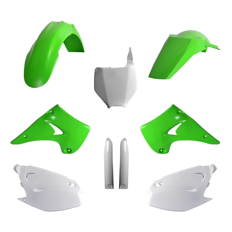 Kit plastique complet Polisport type origine couleur oem Kawasaki KX 1
