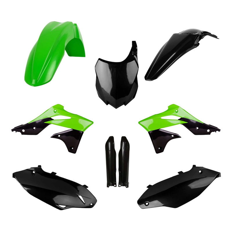 Kit plastique complet Polisport type origine couleur oem 2013 Kawasaki