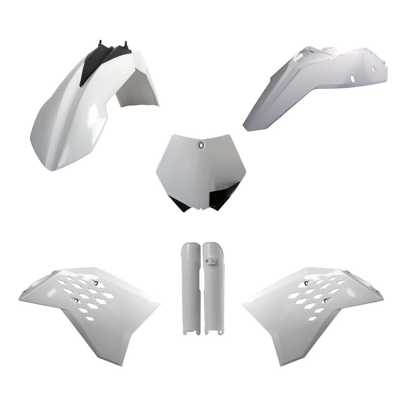 Kit plastique complet Polisport type origine blanc KTM SX 125 2007