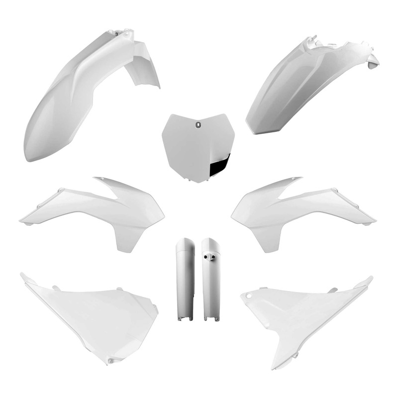 Kit plastique complet Polisport type origine blanc KTM SX 150 13-14