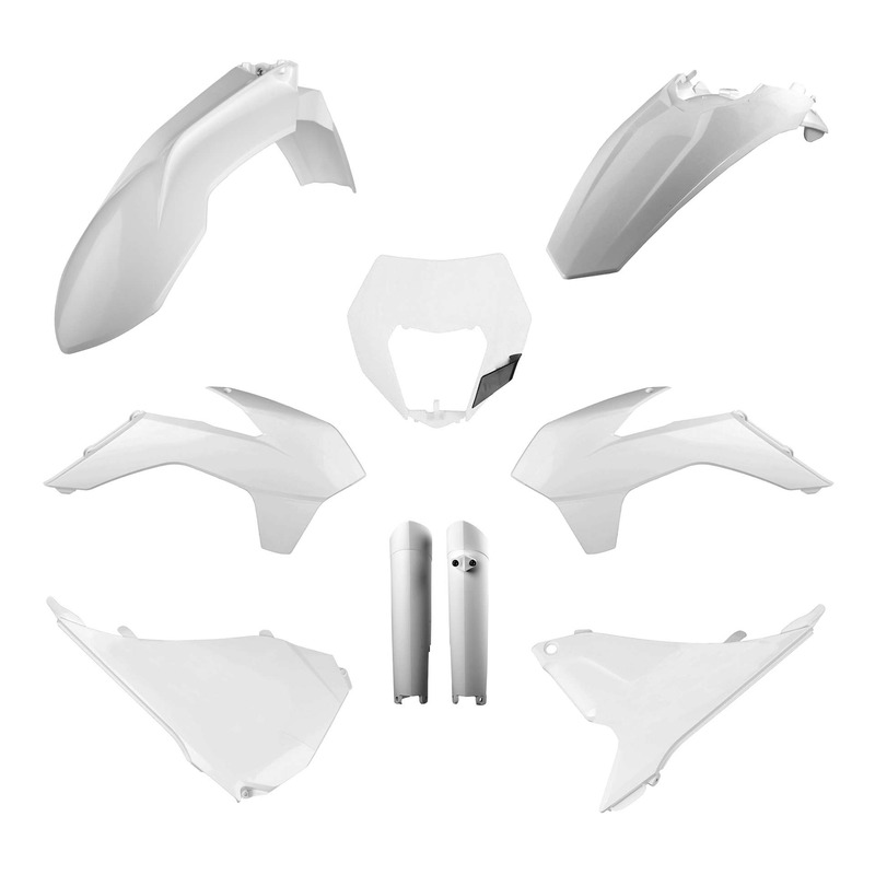 Kit plastique complet Polisport type origine blanc KTM EXC 300 14-15