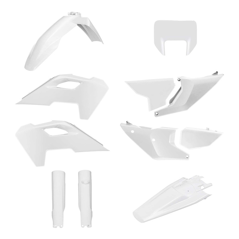Kit plastique complet Polisport type origine blanc Husqvarna TE 150 24