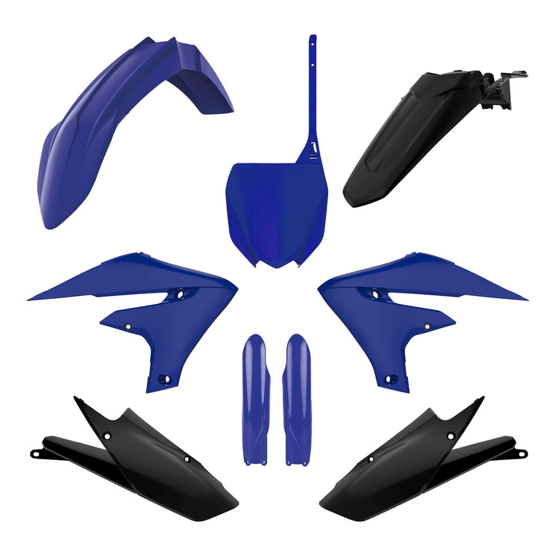 Kit plastique complet Polisport type origine bleu yamaha 1998 / noir Y