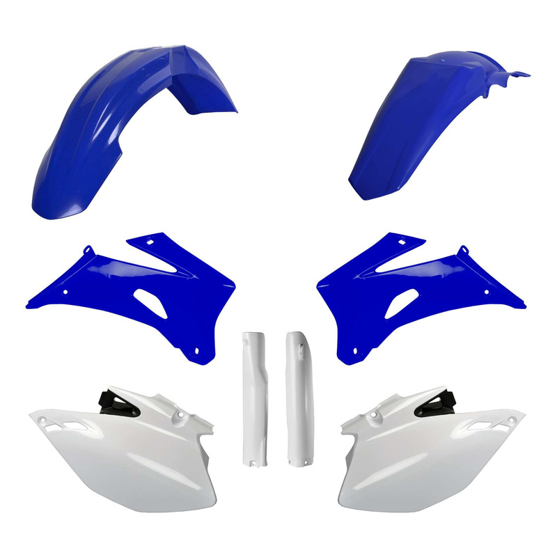 Kit plastique complet Polisport type origine bleu / blanc Yamaha WR 25