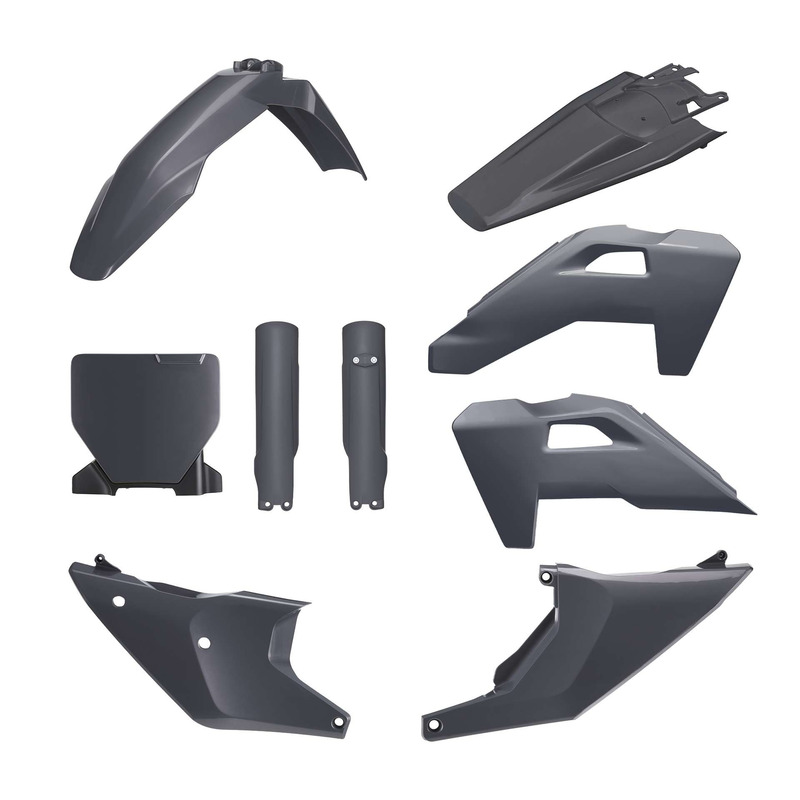 Kit plastique complet Polisport type origine gris Husqvarna TC 125 25-