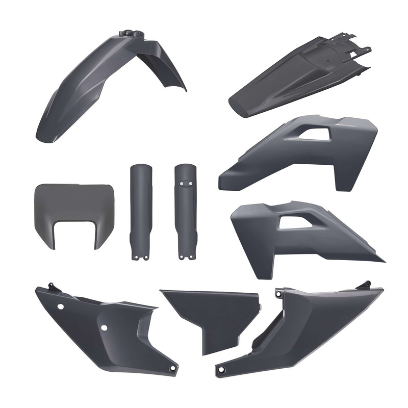 Kit plastique complet Polisport type origine gris nardo Husqvarna FE 3